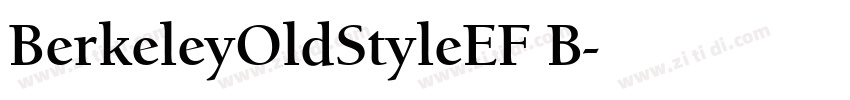 BerkeleyOldStyleEF B字体转换